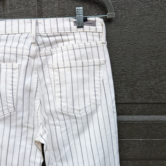 Citizens of Humanity Anthro Rocket Crop Striped High Rise Skinny Jeans - Picture 8 of 8